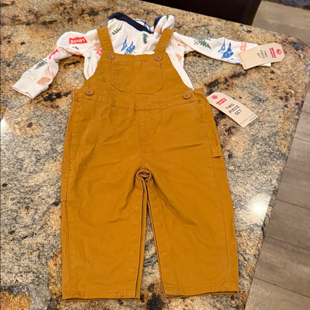 Levi's Kids Tan Overalls